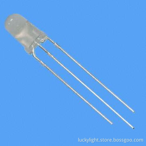 5mm Bi-color 3-pin LED Lamp, 590nm Yellow, 570nm Yellow Green